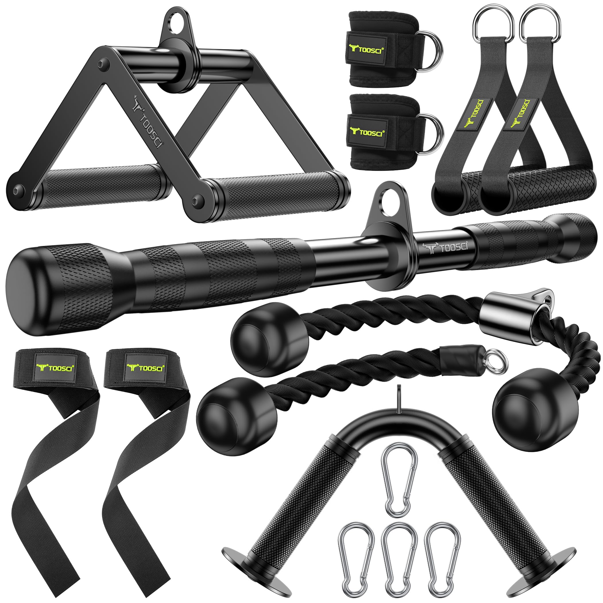 Amazon.com : Toosci Cable Attachments for Gym, LAT Pulldown